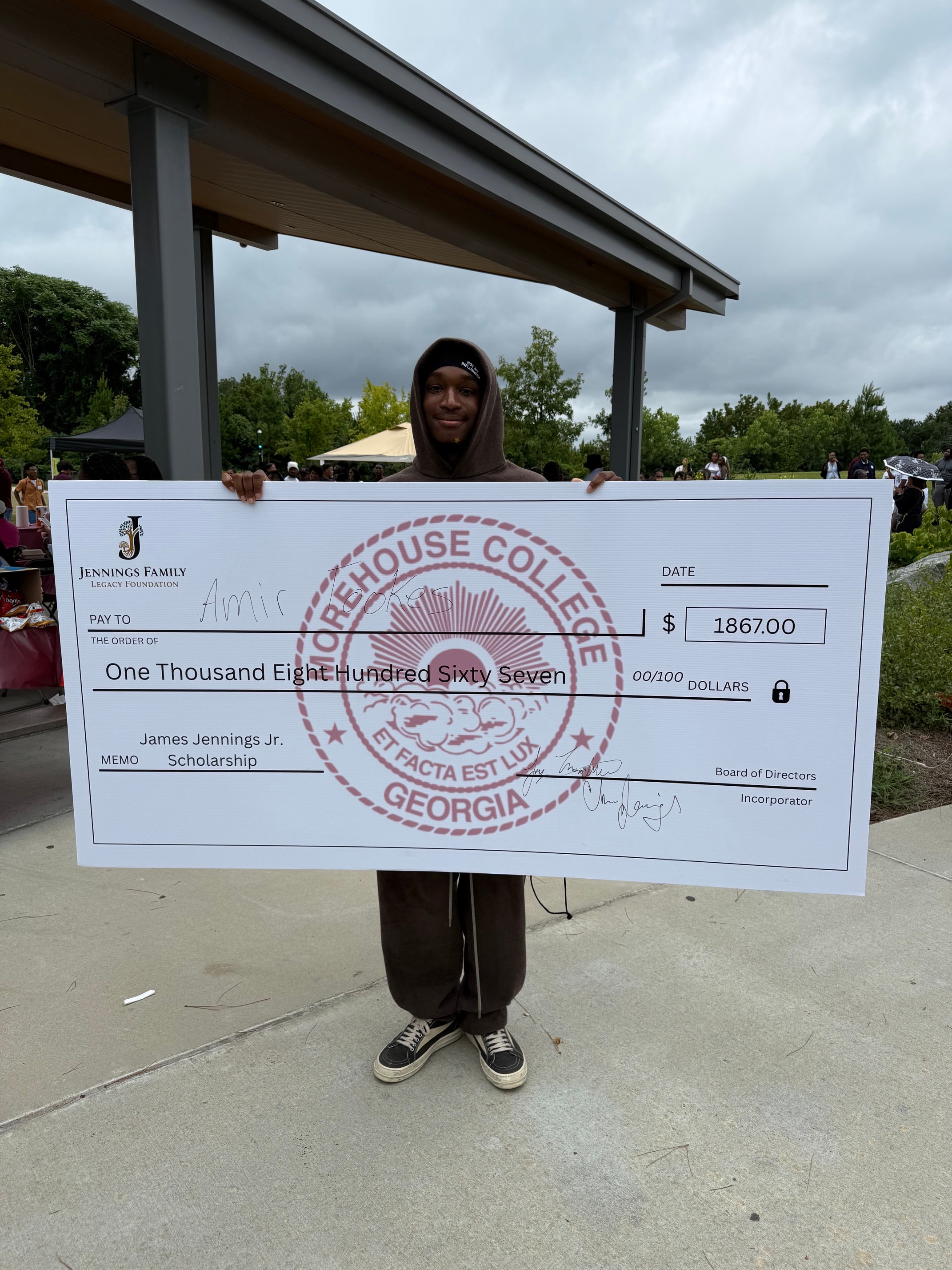 Morehouse College scholarship ceremony